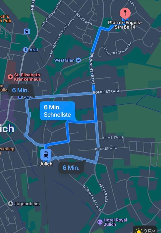 Ruhiges Juwel: Frisch Renoviert 100 Qm Apartment Jülich Екстериор снимка
